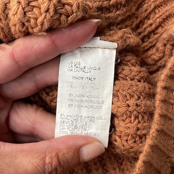 - Don’t Ask Why Acrylic Sweater. Size‎ OS. Made in Italy. Burnt Orange - Picture 5 of 5